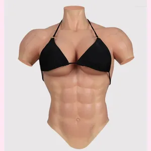 Shapers pour femmes Costume de muscle de poitrine artificielle avec simulation de silicone pour hommes