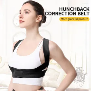 Shapers pour femmes Ceinture de correction du dos Posture Correction de la colonne vertébrale noire Bretelles d'épaule pour le soulagement de la douleur supérieure