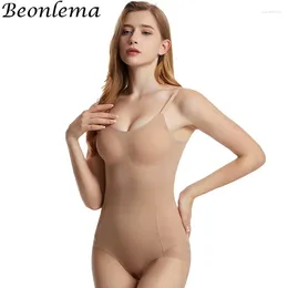 Shapers Femmes Beonlema Shapewear Femme Taille Shaper Sans couture Sous-vêtements féminins Amovible Soutien-gorge souple Ventre plat Réduisant Body