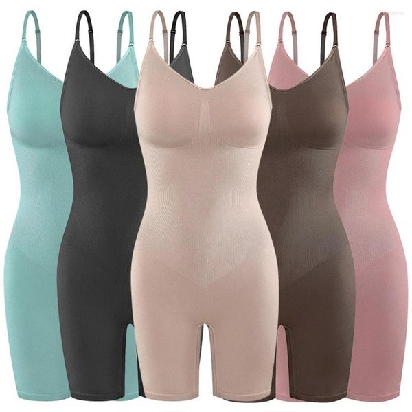 Body moldeador de cuerpo para mujer, ropa interior, corsés de Control, camiseta interior, pantalones correctivos más delgados, funda sin costuras, verde