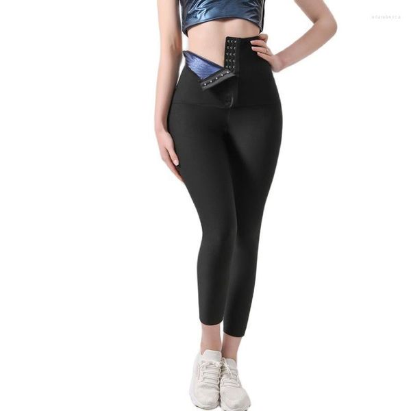 Shapers pour femmes Body Shaper Sauna Pantalon amincissant Sweat Workout Leggings Tummy Control Thermo Compression Fitness Exercice Collants Capris