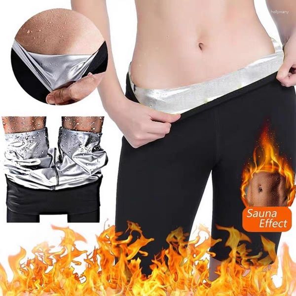 Moldeadores de cuerpo para mujer, pantalones adelgazantes para Sauna, sudor térmico Capri, pantalones cortos de compresión para gimnasio, mallas, traje de entrenamiento para bajar de peso