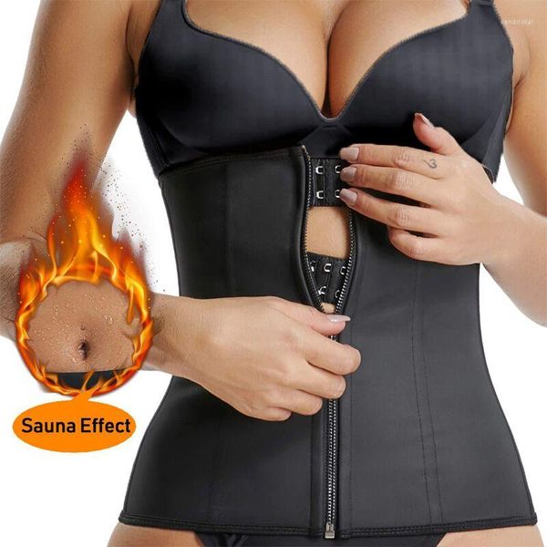 Moldeadores de cuerpo para mujer, entrenador de cintura, cinturón adelgazante, ropa moldeadora, control de barriga de látex para mujer, quema