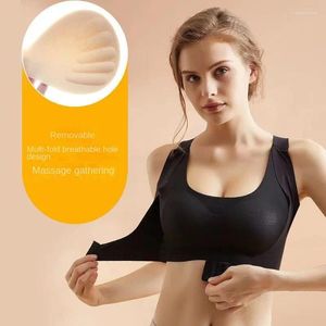 Shapers pour femmes Corps Femmes Formant Top Sous-vêtements Une pièce Collection non marquante de seins latéraux Anti-affaissement Soutien-gorge de sport Corset