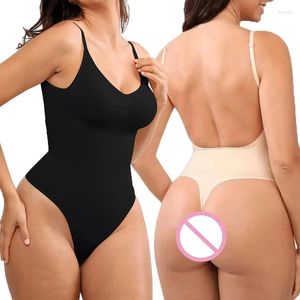 Shapers pour femmes Body pour femmes Tummy Control Shapewear Dos nu Bas du dos Sculptant Body Shaper String Taille Cinchers Shaping Leotard Tops