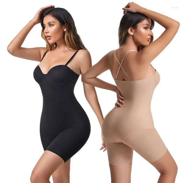 Formadores de mujeres Body Shapewear Mujeres Incorporado Push Up Bra Shaper BuLifter Faja reductora Entrenador de cintura Plana Vientre Adelgazante Vaina