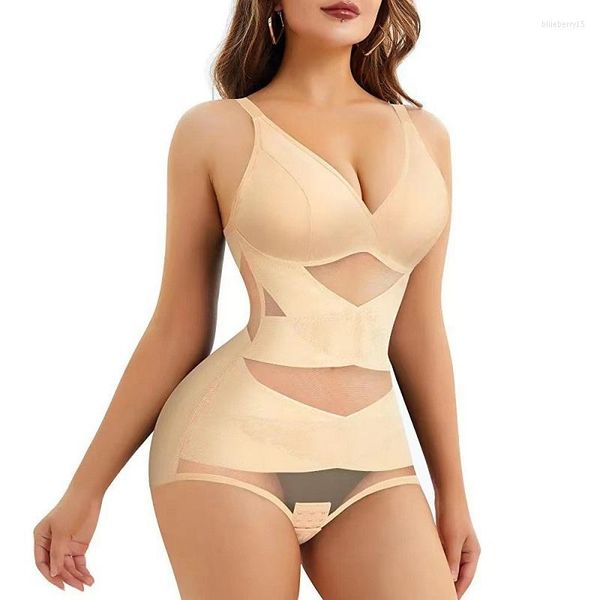 Body moldeador para mujer, ropa interior moldeadora para mujer, entrenador de cintura con Control de barriga, ropa interior Sexy con cuello de pico, sujetador, corsé, Top adelgazante, cuerpo BuLifter