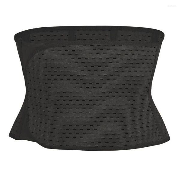 Ceinture transabdominale post-partum respirante pour femmes avec ceinture adhésive taille haute élastique joint corps tissu composite de couleur unie