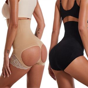 Femmes Shapers BuLifter Body Shaping Panties XS-4XL Taille Haute Entraîneur Abdomen Sous-Vêtements Amincissants Booty Lifting Shapewear Slip Peau Noire
