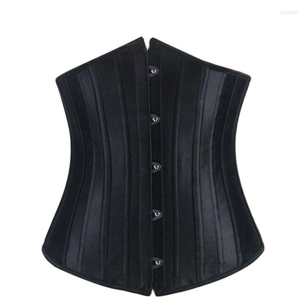 Femmes Shapers Burvogue Vintage Taille Formateur Corset Cinchers Long Torse Sablier Body Shaper 24Steel Bones Underbust Shapewear Ceinture