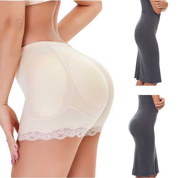 Pantalons de fesses de formes pour femmes Pantalons de hanche Femme Hip Pantes Buttocks Booty Shorts Body Shaper Control Pappene Faux cul avec coussinets Board Shorts 230325