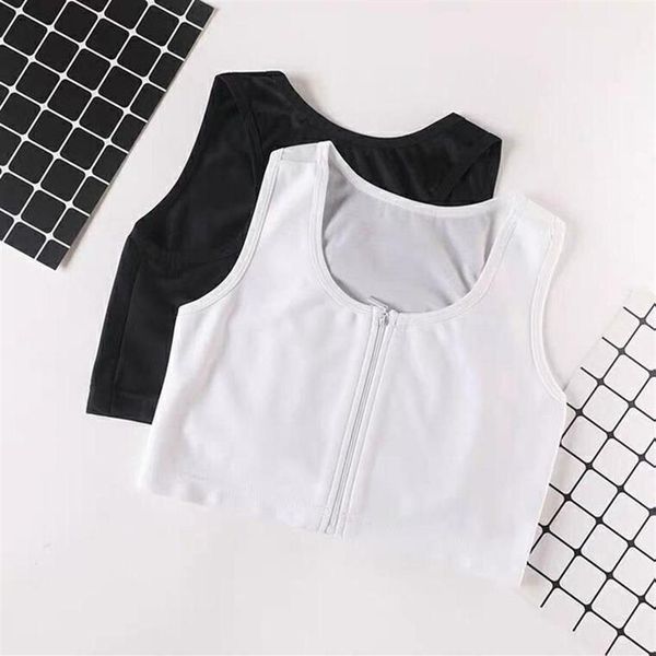 Femmes Shapers Poitrine Poitrine Binder Trans Lesbiennes Été Respirant Boucle De Soie Glacée Court Shaper Corset Tomboy Undershir321w