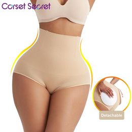 Dames shapers corset geheime vrouwen shapewear hoge taille gevulde slagen niet-slip shaper slipje afneembare spons pads hi-taille