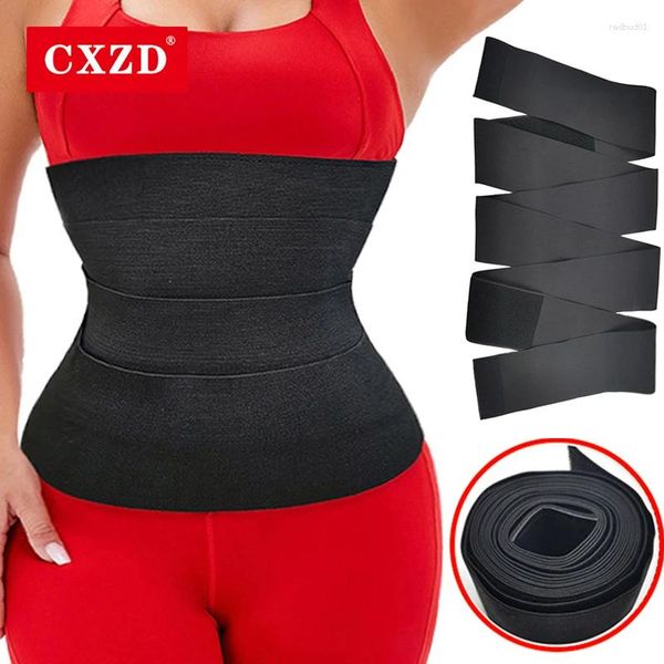 Formadores de mujeres CXZD Cintura Vendaje Envoltura Recortador Cinturón Entrenador Cuerpo Shapewear Tummy Mujer Vientre plano Adelgazamiento Ganancia Postparto Vaina