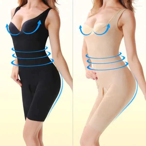 Shapers pour femmes Vêtements amincissants élastiques Ventre Slim Body Shaper Fibre de charbon de bambou Sauts