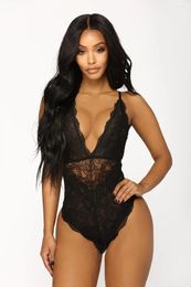 Shapers pour femmes Sous-vêtements érotiques Femme Dentelle Lingerie Sexy Bretelles Exotiques Siamois