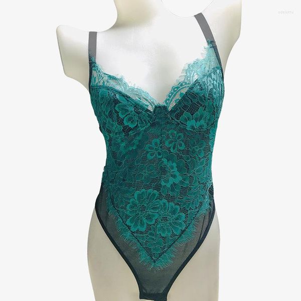 Formadores de mujeres Damas europeas y americanas Copa de cinturón Presión ligera Sling Corsé de una pieza Sexy Lace Ropa interior sin espalda transparente