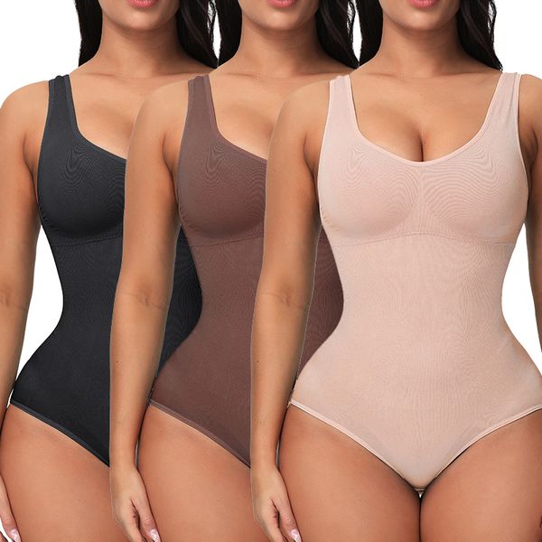 Faja Shapewear pour femmes Invisible Body Shaper Minceur Ventre Sous-vêtements pour la perte de poids Taille Formateur Tummy Control Body 230414