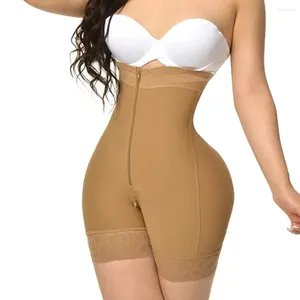 Shapers Femmes Fajas Colombianas Compression Shaper Buste Ouvert Contrôle Du Ventre Avec Fermeture À Glissière Corps Beauté Shapewear Taille Formateur Post-chirurgical