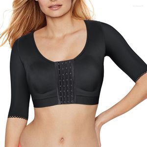 Dameshoeders fajas bumpback houding corrector brassiere 3 rij haken bralette shaperwear crop tops arm afslank bha shaper vrouwen