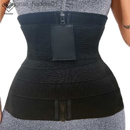 Shapers voor dames Fajas Slim Corset Maaggaines Elastische damesband Spandex Trimmer Tailletrainer rond de buik Wrap Belt Shaper L230914