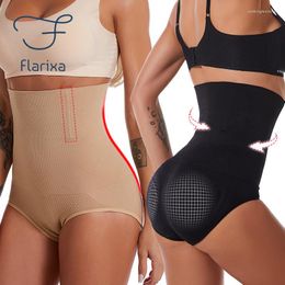 Shapers pour femmes Flarixa sans couture taille haute culotte de contrôle du ventre plat ventre façonnant slips extensible sous-vêtements post-partum après la naissance