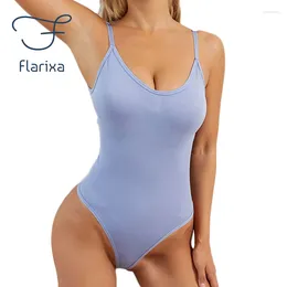 Shapers pour femmes Flarixa Shapewear sans couture Body Tummy Control Corset Femmes Full Body Shaper String Confortable Minceur Sous-vêtements du ventre