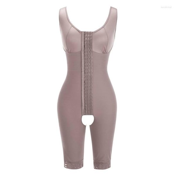 Femmes Shapers Full Body Shaper Minceur Body Gilet Haute Compression Taille Cuisse Entraîneur Corset Shapewear Avec Crochets À Boucle