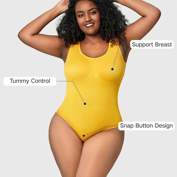 Shapers pour femmes Body amincissant pour tout le corps Gilet une pièce Grande taille Pantalon de contrôle du ventre en forme de T sans couture Perdre du poids Corset près du corps