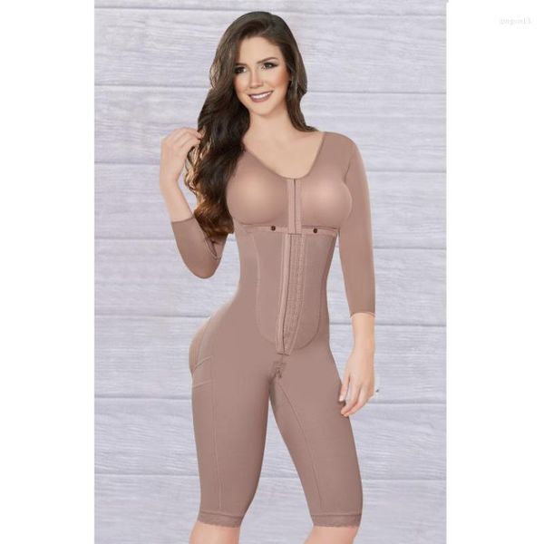 Femmes Shapers Full Body Femmes Body Faja Mujer Taille Formateur Plus La Taille Femme Vêtements À Manches Longues Contrôle Shapewear