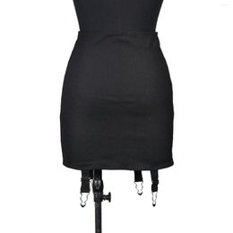 Damesjapers Goth Corset Dress Women Streetwear Bandage Slim bodycon rok Y2K 90S indie kledingclubfeest dragen