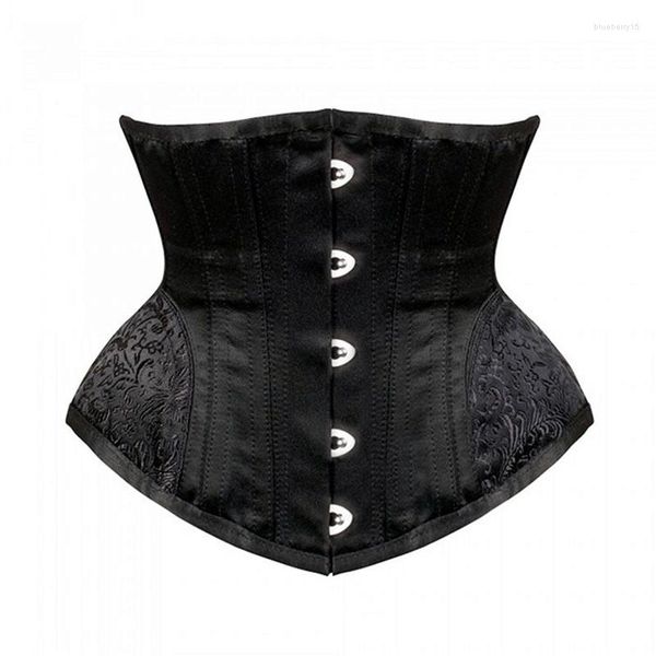 Bustier moldeador gótico para mujer, corsé de cintura de reloj de arena, lencería Sexy, Top debajo del pecho, corsé de talla grande, corsé adelgazante Steampunk para mujer