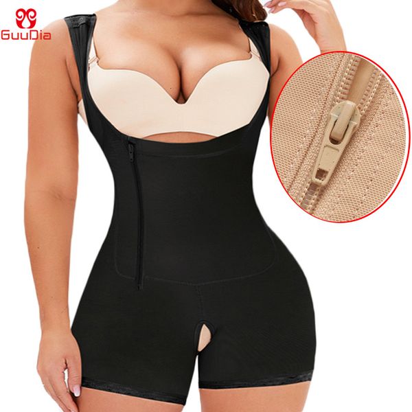 Shapers pour femmes GUUDIA Side Zipper Hook Colombianas Fajas Post-Chirurgie Full Body Arm Shaper Body Suit Minceur Shapewear Tummy Control Body 230808