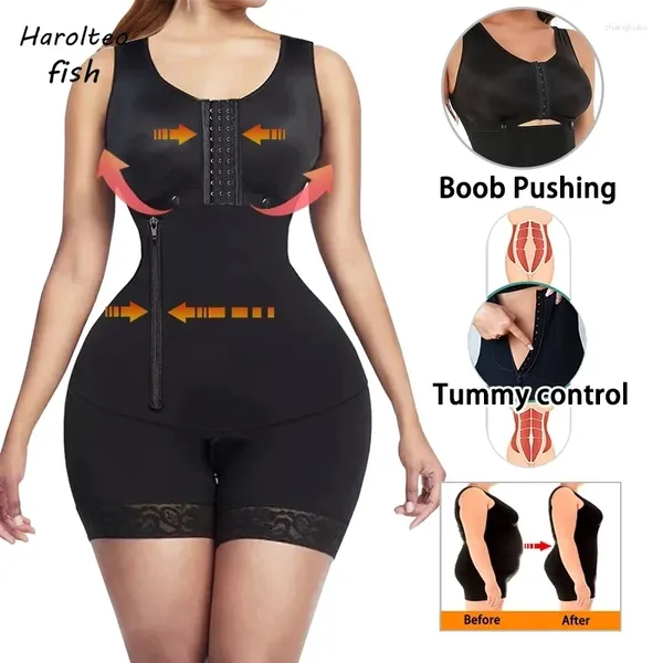 Shapers pour femmes hautes compression shaper faja body corset côté haut zipper d'origine girdles colombiens post-partum shapewear