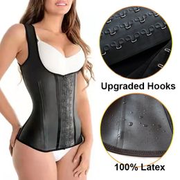 Femmes Shapers Haute Compression Taille Formateur Contrôle Ferme Body Shapewear Femmes Latex Sport Gilet Minceur Corset Acier Os Fajas Colombianas 230720