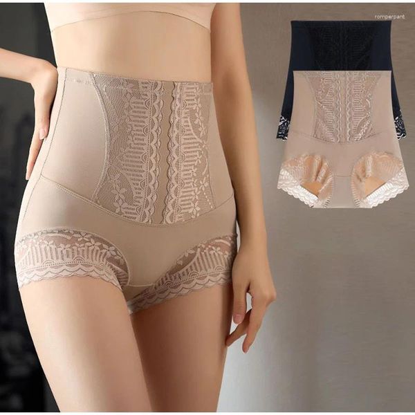 Shapers Femmes Taille haute Culottes Femmes Tummy Control Body Shapewear Ventre plat Shaping Postpartum Sous-vêtements Slips Dentelle Minceur Shorts