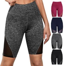 Femmes Shapers taille haute Yoga court contrôle de l'abdomen entraînement course Shorts longs avec poches pour femmes BuLift