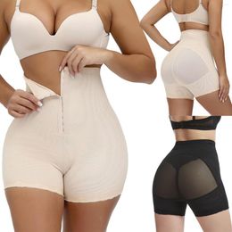 Femmes Shapers taille haute ventre resserrant les Leggings boutonné corps façonnage pantalon dentelle fesses levage taille léger et