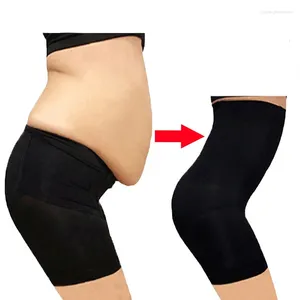 Moldeadores de mujer de cintura alta, ángulo plano, ajuste del vientre, glúteos, pantalones moldeadores de cuerpo, seguridad antideslumbrante posparto