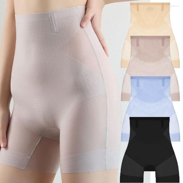 Femmes Shapers taille haute ventre contrôle pantalon respirant Ultra mince refroidissement Shapewear élasticité BuLifting Shorts