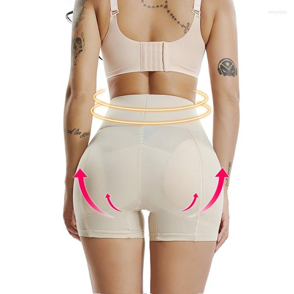 Moldeadores de mujer Invisible BuLifter acolchado Control bragas cuerpo Shaper Hip Enhancer acolchado Panty Push Up Shapewear talla grande gota