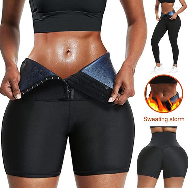 Shapers pour femmes IOOTIANY Sweat Sauna Pantalons Femmes Body Shaper Leggings Minceur Enduit Shorts Taille Formateur Shapewear Ventre Thermo Fitness