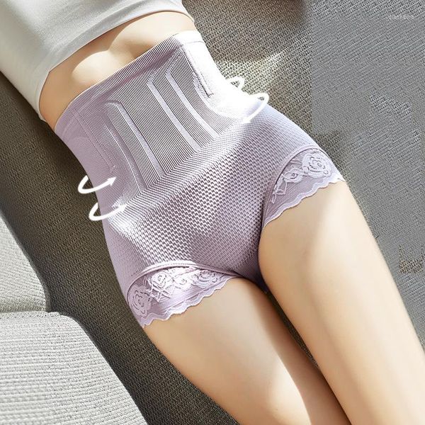 Frauen Shapers Japanische Kleine Taille Bauch Abnehmen Hosen Körperformung Hüfte Push-Up Höschen Silber Ionen Waben Hohe Unterwäsche