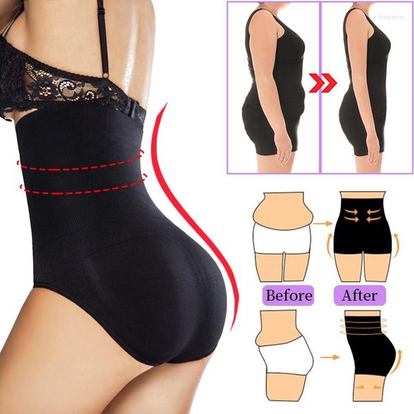 Femmes Shapers KIWIRATA Steel Bones Control Culotte Taille Haute Ventre Shaper Minceur Culotte Sans Couture BuLifter Body Shapewear Femmes Sous-Vêtements