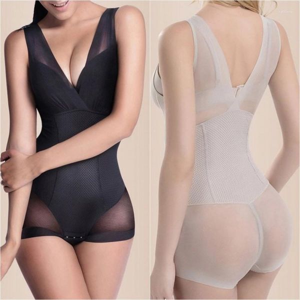 Shapers Damer Slimming Burn Fat Trosor Shapewear Magen Slim Body Helkroppsunderkläder Väst Jumpsuit L-XXL