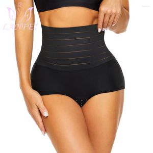 Dameshoeders lanfei hoge taille shaper gordel slipje voor dames buikcontrole haken afslank buik lichaam mesh boyshort sexy ondergoed