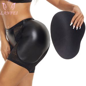 Shapers pour femmes Lanfei Femmes Hip Enhancer Shaper Panties Soupless Butt Lefter Push Up Big Fake Ass Body Shaper Sexy Mesh Body Shapewear Palette 230307