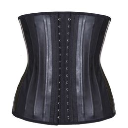 Dameshoeders latex taille trainer corset buik slanke riem body shaper modelleringsband 25 staal bonte cincher gain amincissante 230227