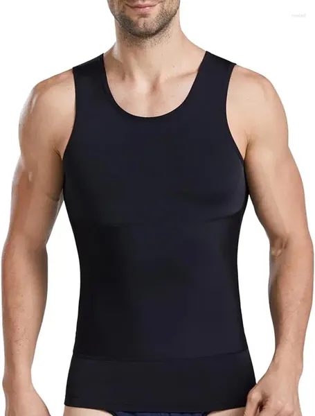 Shapers de mujer para hombre que adelgaza el cuerpo Shaper compresión camiseta sin mangas camiseta fajas