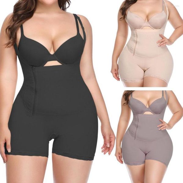 Femmes Shapers NEMOLEMON Plus Size Body Post Liposuccion Ceinture Clip Zip Body Underbust Taille Shaper Shapewear Haute Qualité